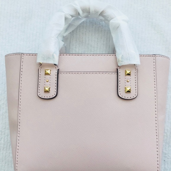 SOLD Michael Kors Sandrine Stud Crossbody Pink - Picture 5 of 8